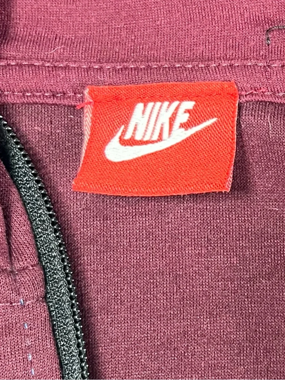 Nike Boy’s Two-Tone Maroon & Blue Hooded Zip Jacket